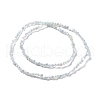 Transparent Electroplate Glass Beads Strands GLAA-E036-06A-3