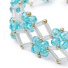 Handmade Glass Seed Beaded Bracelets for Women BJEW-MZ00124-01-3