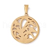 PVD Vacuum Plating 304 Stainless Steel Pendants STAS-H170-17G-2