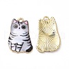 Alloy Enamel Pendants ENAM-M046-12G-E-1