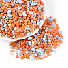 Electroplate Glass Seed Beads GLAA-SZC0007-08-3