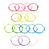 60Pcs 15 Colors Waxed Ployester Braided Cord Bracelets Set BJEW-TAC0013-2