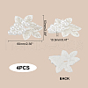 3D Imitation Pearl Flower Ornament Accessories DIY-WH0343-11-2