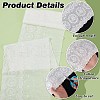 BENECREAT 3 Yards Cotton Embroidered Flower Lace Trim OCOR-BC0007-44-4