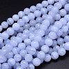 Grade AA Natural Blue Lace Agate Beads Strands G-F222-30-4mm-4