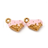 304 Stainless Steel Enamel Charms STAS-Q363-12C-G-1