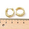 Heart Brass Micro Pave Cubic Zirconia Hoop Earrings EJEW-A132-10G-02-5