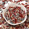 Baking Painted Glass Twist Bugle Beads SEED-C004-02L-2