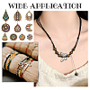 WADORN 20Pcs 10 Styles Tibetan Style Alloy Enamel Chandelier Components Links FIND-WR0011-42-5