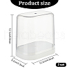 Transparent Plastic Minifigure Display Cases ODIS-WH0029-71-2