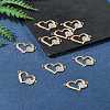 10Pcs Alloy Crystal Rhinestone Links/Connectors ALRI-FS0001-03G-10