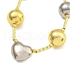 Rack Plating Brass Bib Necklaces for Women NJEW-C059-09G-01-2