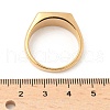 316L Stainless Steel Natural Lapis Lazuli Finger Rings for Women RJEW-U054-02C-03G-5