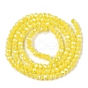 Electroplate Glass Beads Strands EGLA-A044-P1mm-B04-3