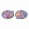 304 Stainless Steel Pendants STAS-Z041-41RC-2