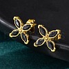 304 Stainless Steel Stud Earrings EJEW-C135-01G-03-3
