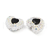 Polymer Clay Glass Rhinestone Beads CLAY-NH0001-13C-2