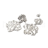 304 Stainless Steel Stud Earrings for Women EJEW-U020-06P-2