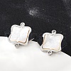 304 Stainless Steel Rhinestone Stud Earrings EJEW-Z089-05P-2