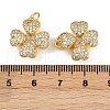 Brass Micro Pave Cubic Zirconia Pendants KK-A257-17G-4