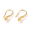 Brass Earring Hooks KK-H102-09G-1