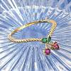 Brass Micro Pave Cubic Zirconia Finger Rings RJEW-Z102-01G-3