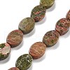 Natural Unakite Beads Strands G-P559-B21-01-1