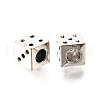 Tibetan Style Alloy European Bead Rhinestone Settings TIBE-L008-30AS-1