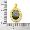 Natural Black Lip Shell Carved Nine Tailed Fox Pendants KK-D537-08G-02-3