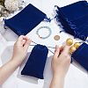  20Pcs Rectangle Velvet Drawstring Pouches TP-NB0001-62B-3