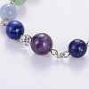 Seven Chakra Natural Gemstone Beaded Necklaces NJEW-JN00937-3