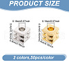GOMAKERER 100Pcs 2 Colors Brass Spacer Beads KK-GO0001-90-2
