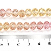 Transparent Painted Glass Beads Strands X1-DGLA-A034-T6mm-A07-3