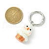 12Pcs 6 Style Animal Resin Pendant Shoe Charms HJEW-DR00001-4