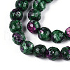 Dyed Natural White Jade Beads Strands G-T139-8mm-60-20-3