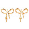 Brass Stud Earring Findings KK-S364-066-1