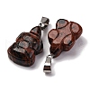 Natural Mahogany Obsidian Pendants G-B127-06P-09-3