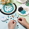  DIY Synthetic Turquoise Round & Cross Bracelets Making Kits DIY-NB0012-31-3