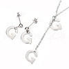 304 Stainless Steel Jewelry Sets SJEW-H303-G-2
