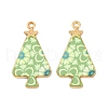 Christmas Theme Rack Plating Alloy Pendants FIND-M020-02A-G-1