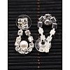 Iron Rhinestone Bridal Jewelry Sets: Necklaces SJEW-K007-04S-6