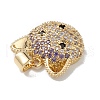Brass Micro Pave Cubic Zirconia Pendants KK-M240-03-5