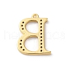Rack Plating Brass Micro Pave Cubic Zirconia Pendant KK-H449-76G-10-2