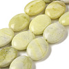 Natural Lemon Jade Beads Strands G-B078-G04-02-1