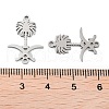 201 Stainless Steel Connector Charms STAS-A090-19P-3