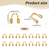 400Pcs Brass Wire Guardian and Protectors KK-LP0001-21G-2