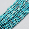 Synthetic Ocean White Jade Beads Strands X-G-L019-8mm-05-1