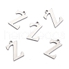 304 Stainless Steel Alphabet Charms STAS-H122-Z-P-2