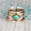 Retro Alloy Turquoise Finger Rings FS-WG5E832-02-2
