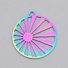 Ion Plating(IP) 201 Stainless Steel Pendants STAS-T056-LA500-1